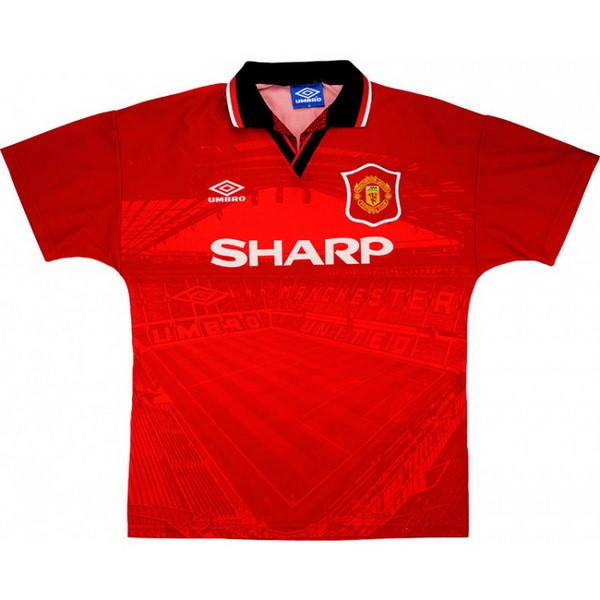 Tailandia Camiseta Manchester United 1ª Retro 1994 1996 Rojo